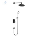 Aquacubic Contemporary Industrial Style Murd Bath Bath douche Taps Taps Down Faucet Sett